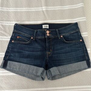 Hudson Jeans Women's Dark Blue Jean Shorts